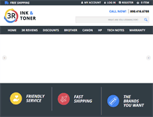 Tablet Screenshot of 3rinkandtoner.com